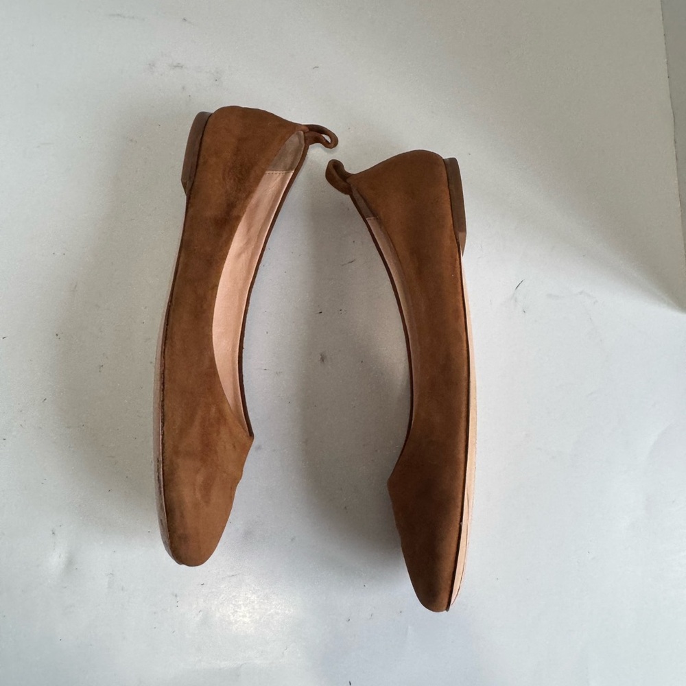 AGL Cognac Brown Kim Suede Ballet Flats Womens EU 40 - Picture 7 of 16